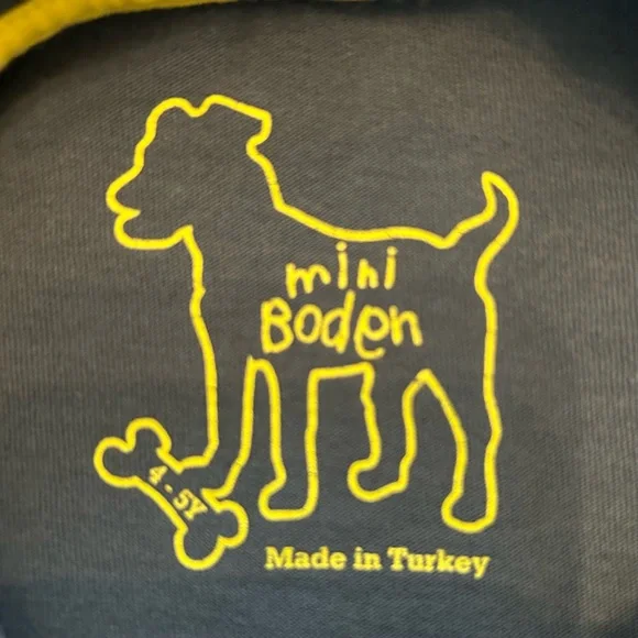 Mini Boden Size 4-5Y, Navy & Green, Frog, Short Sleeved T-Shirt, Tee - Picture 5 of 6